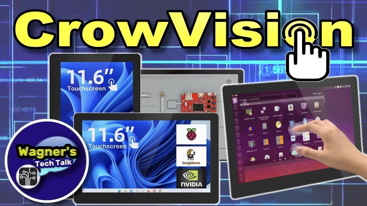 CrowVision 11.6″ Raspberry Pi Touch Screen and most other SBC’s!