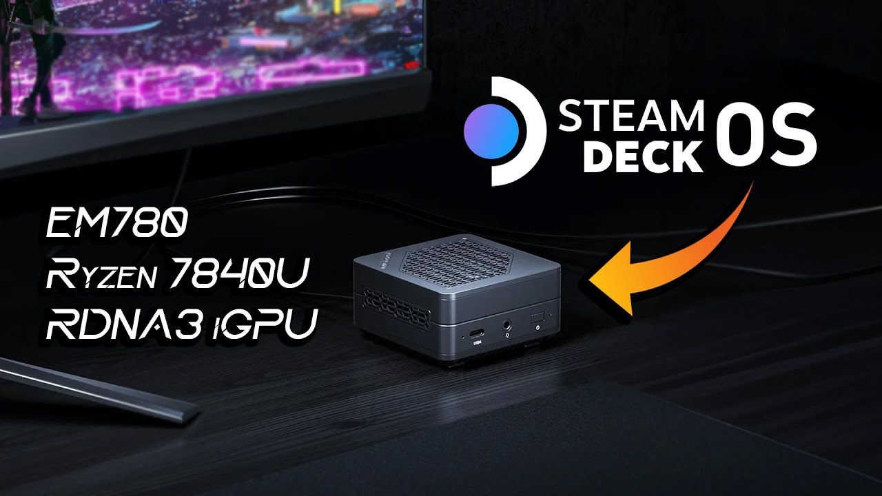 The Smallest 7840U mini Pc Runs SteamOS Way Faster Than The Steam Deck! Hands on testing