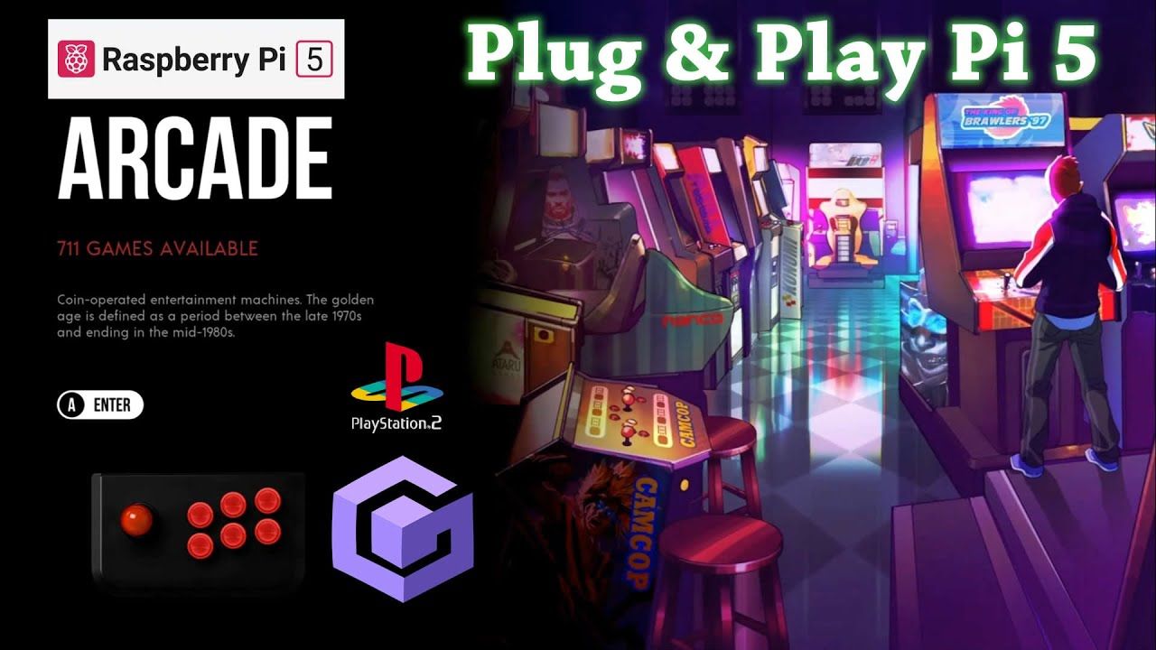 The Easiest Way To Retro Game on The Pi 5 – Plug and Play 128gb