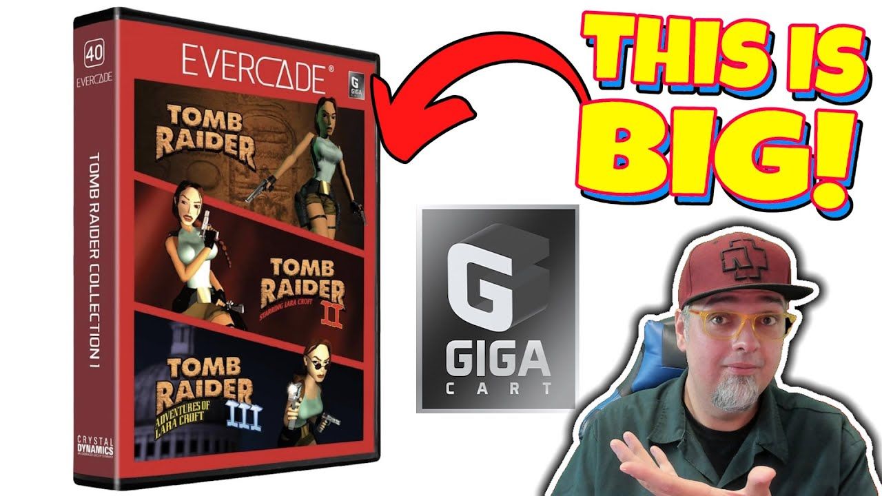 HOLY CRAP! NEW Giga Cart LEAKED For The Evercade! Tomb Raider Physical Collection!