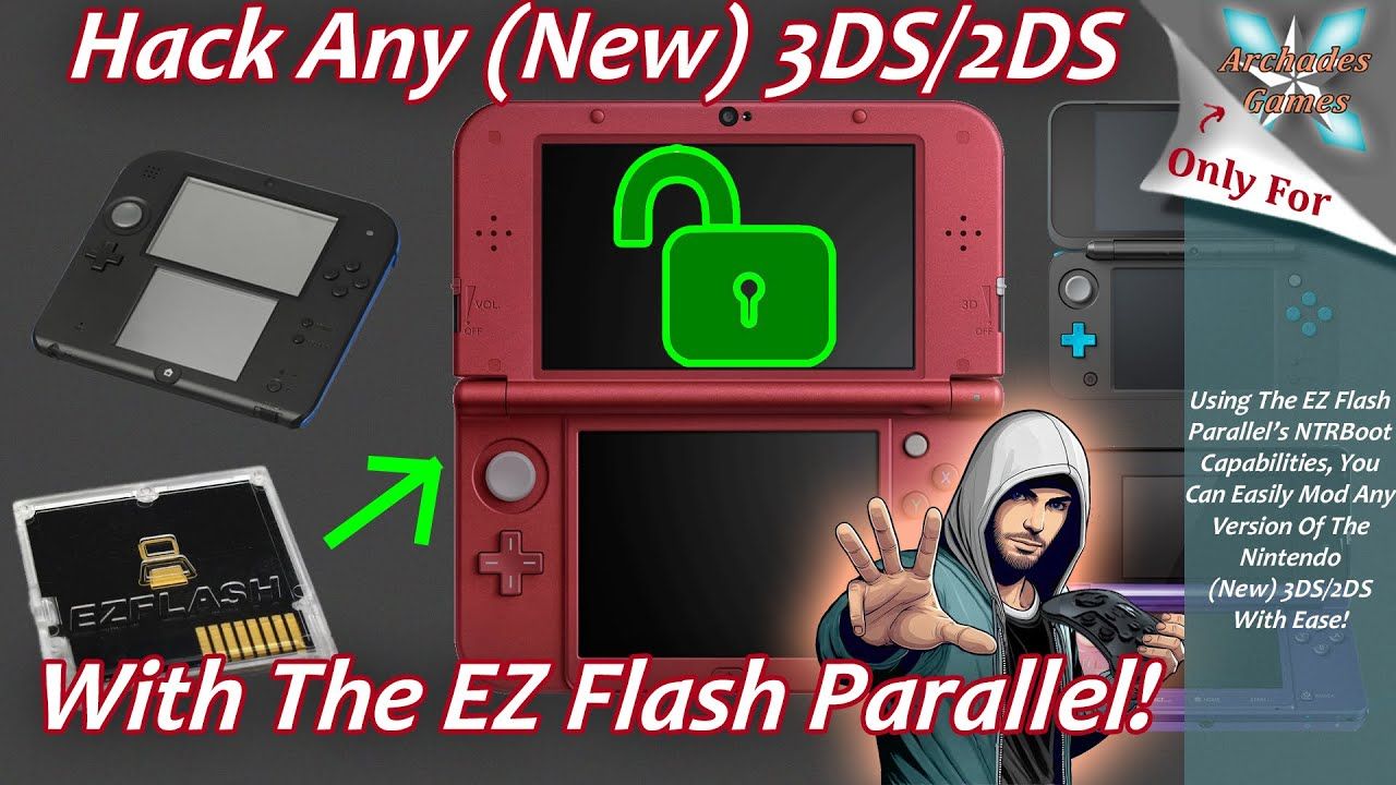 How To Hack Any Version Of 3DS/2DS Using The EZFlash Parallel! – NTRBoot Method