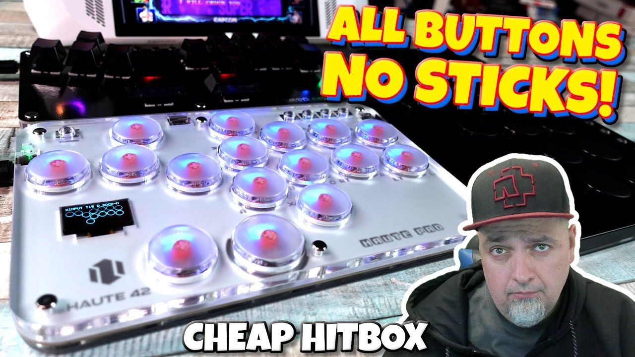 Retro Gamer Tries All Button Arcade Stick For First Time! Cheap Amazon Hitbox!
