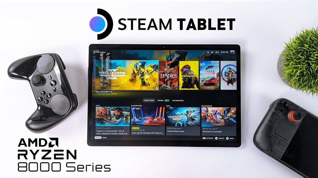 The First-Ever Steam Tablet! A Ryzen Powered Linux Machine That Can Game