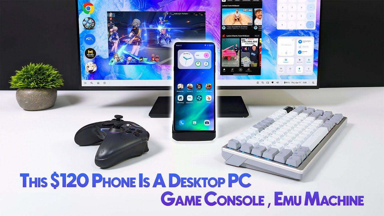 Turn A Cheap Phone Into A FAST Desktop PC, Game Console, EMU Machine! Moto Edge+