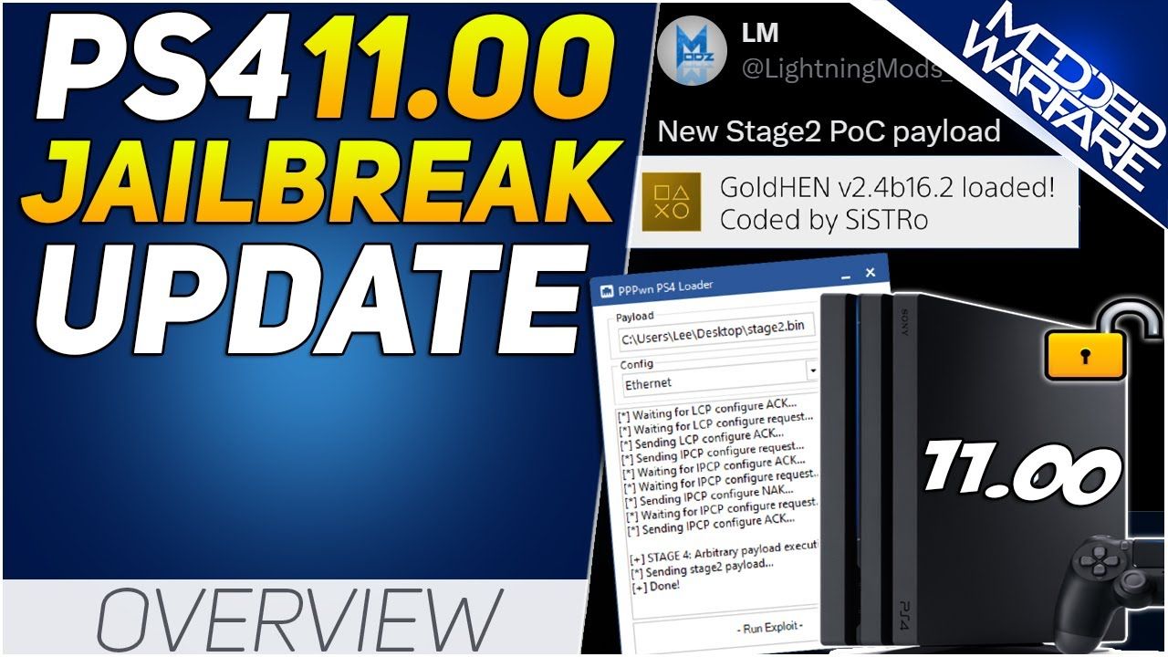 PS4 11.00 Jailbreak Update: GoldHEN Loader, Windows Support and More!