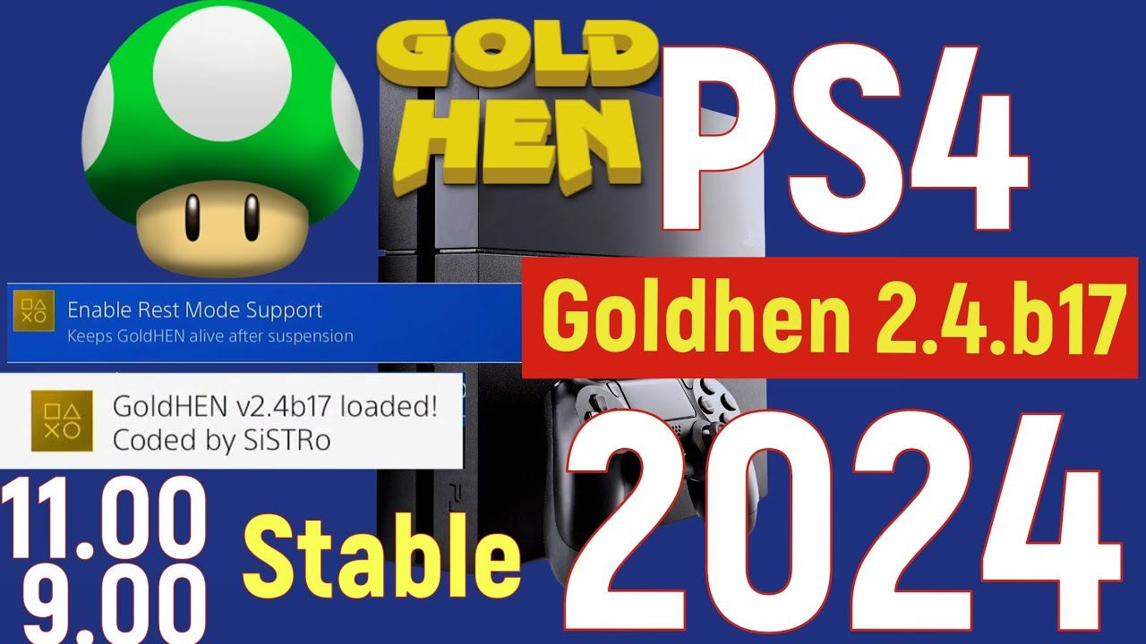 PS4 Jailbreak 2024 Features Goldhen 2.4.B17 For 11.00 & 9.00 Support Killer Mod