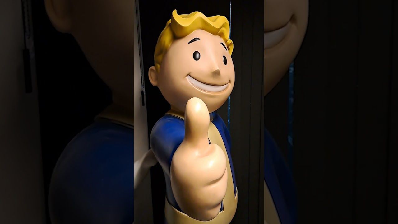 Vault Boy Life Size Statue Fallout 6Ft Official RARE #short