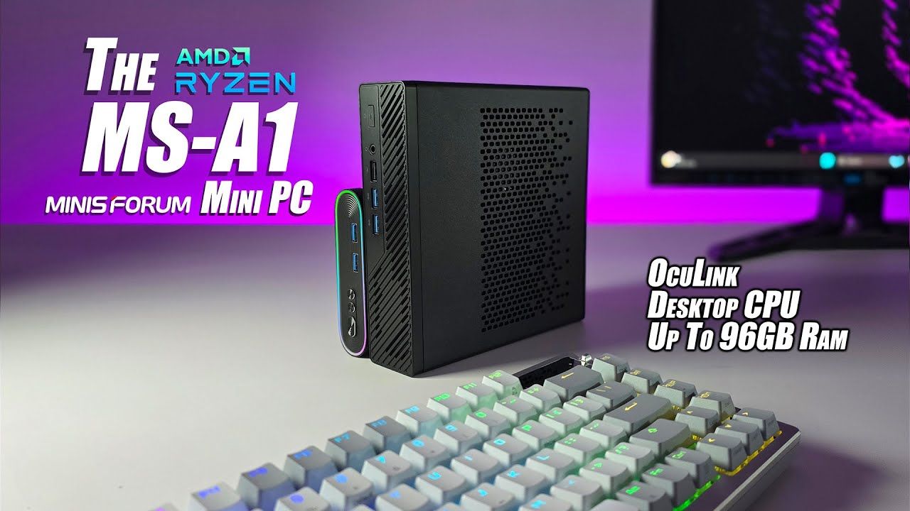 MS-A1 First Look, An All-New Ultra Fast Mini PC With GPU Support! Hands On