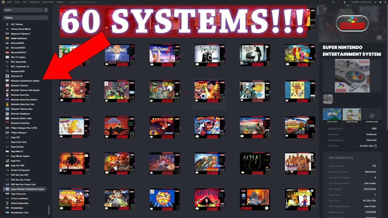 60 Retro Gaming Systems To Play On Your PC – All in One LaunchBox Build