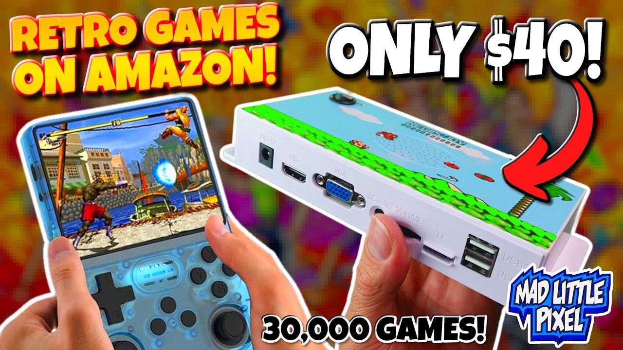 I Can’t Believe Amazon Sells These! 30,000 Retro Games Plug & Play Mini Console For $40!