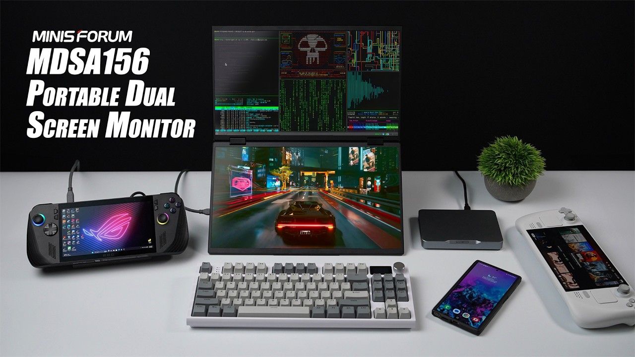 Dual Screen Portable Monitor From Minisforum, The MDSA156 Is Here