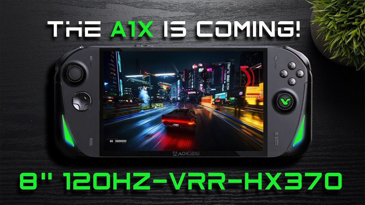 The A1X Is Coming! VRR, 120Hz, HX370 Big Battery Handheld from AOKZOE