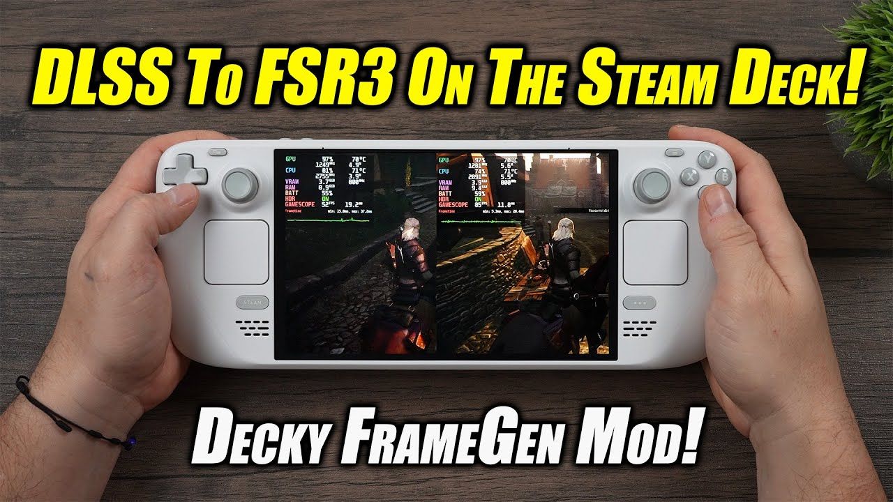 DLSS To FSR3 Mod On The Steam Deck! Frame Gen And More