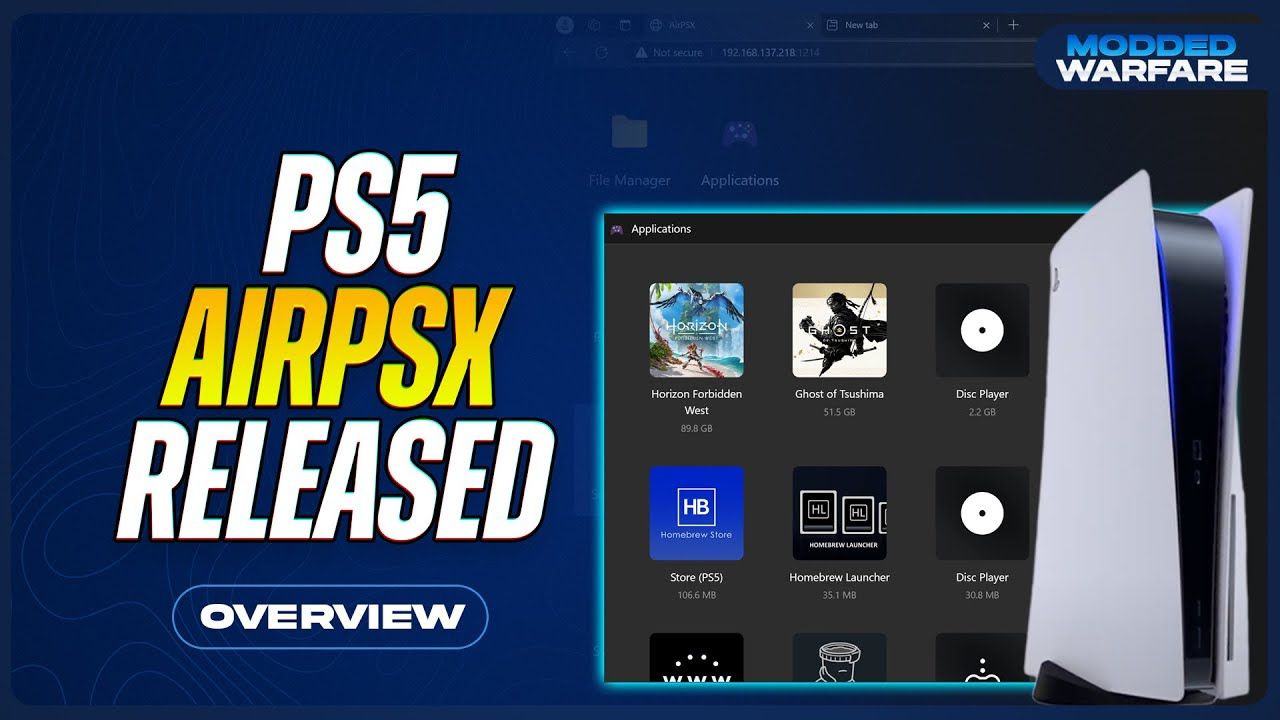 PS5 AirPSX Released (Remote PS5 Management)